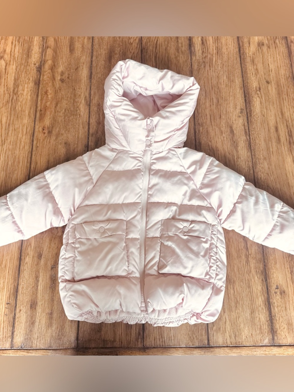 Zara Perfect Pink Quilted Kids Winter Coat